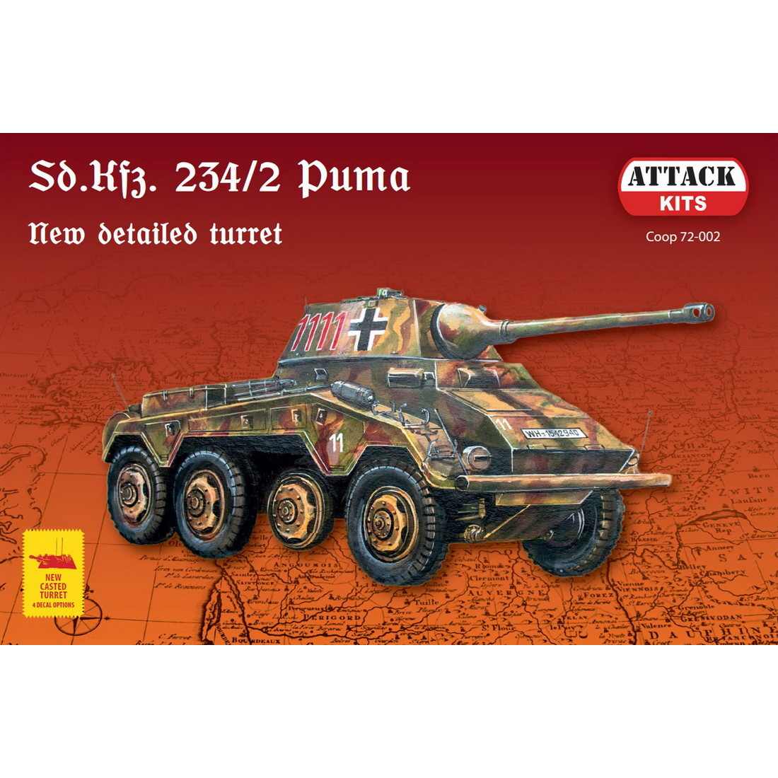 C72002 Sd.Kfz.234/2 プーマ|第二次大戦のAFVモデル|AFV