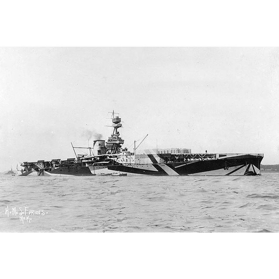 025 英海軍 航空母艦 フューリアス Furious 1918 | ルースキャノン