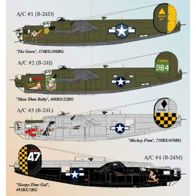 72-031 B-24 リベレーター Pt.4 | ライフライクデカール | 飛行機