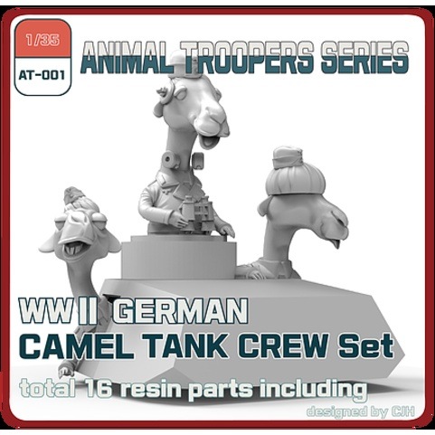 AT-001 1/35 WWII ドイツ キャメル 戦車兵セット(3体）|第二次大戦のフィギュア|フィギュア