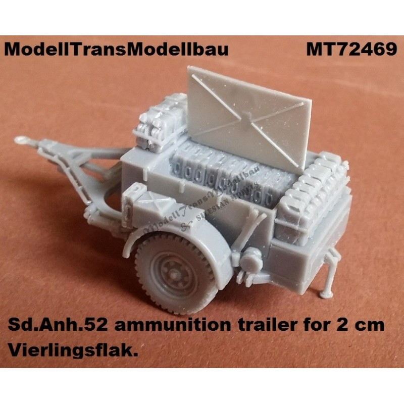 MT72469 2cm Flak用Sd.Anh.52 弾薬 トレーラー|第二次大戦のAFVモデル|AFV