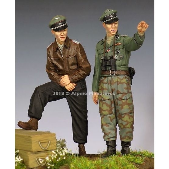 35255 WWII 独 SS将校 44-45(2体セット)|第二次大戦のフィギュア|フィギュア