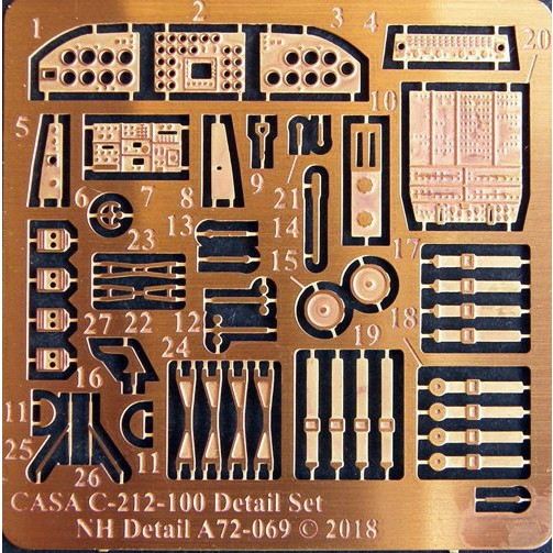 NHディテール A72-069 CASA C-212-100 エッチングパーツ(スペシャルホビー用)|飛行機用パーツ|飛行機