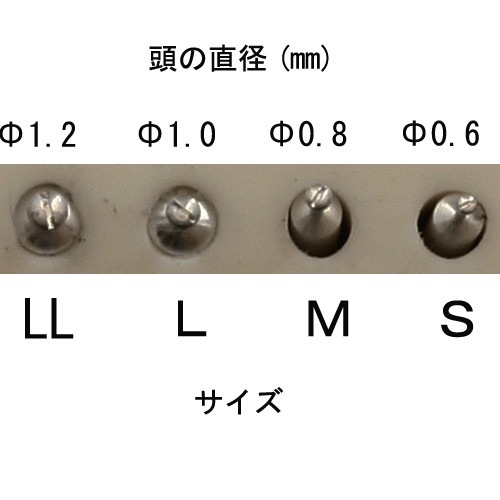 ANR-0011 ボルトヘッド 丸 マイナス M(30本入)|AFV用パーツ|AFV