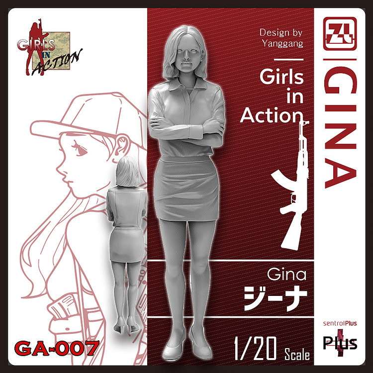 GA-007 ジーナ(1体入り6パーツ)|女性フィギュア|フィギュア