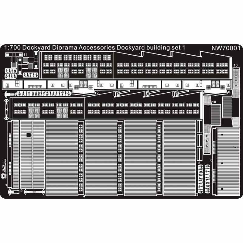 NW70001 ドックヤード ジオラマアクセサリー 建物セット1|建物／情景用パーツ|フィギュア
