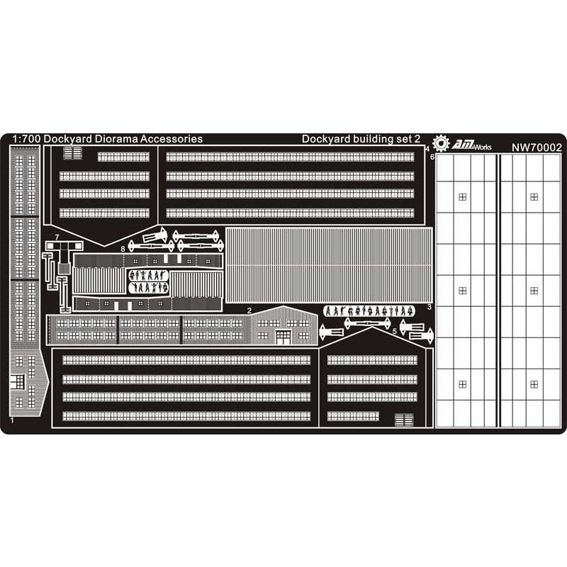 NW70002 ドックヤード ジオラマアクセサリー 建物セット2|建物／情景用パーツ|フィギュア