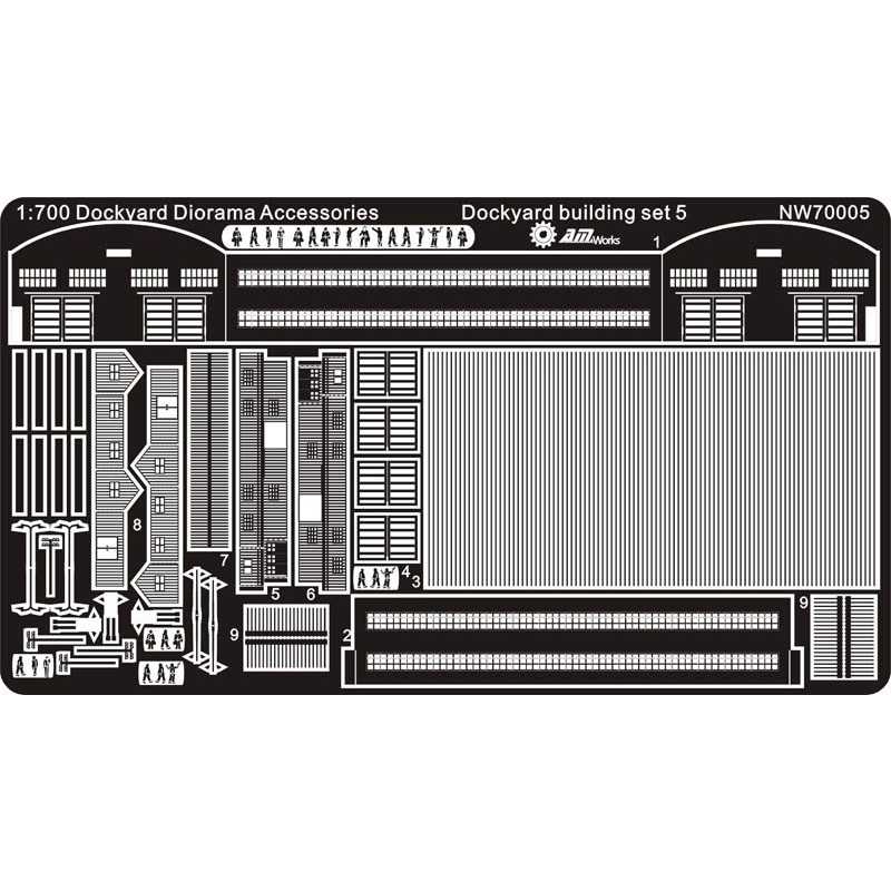 NW70005 ドックヤード ジオラマアクセサリー 建物セット5|建物／情景用パーツ|フィギュア