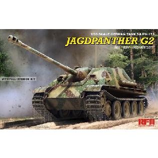 RM-5022 ドイツ重駆逐戦車 Sd.Kfz.173 ヤークトパンター G2型 フルインテリア&可動式履帯|第二次大戦のAFVモデル|AFV