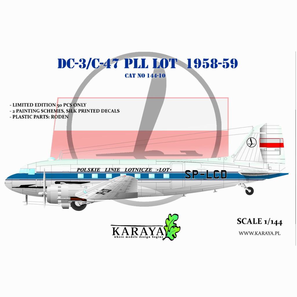 144-10 DC-3/C-47 ポーランド航空 1958-59年|旅客機／民間機|飛行機
