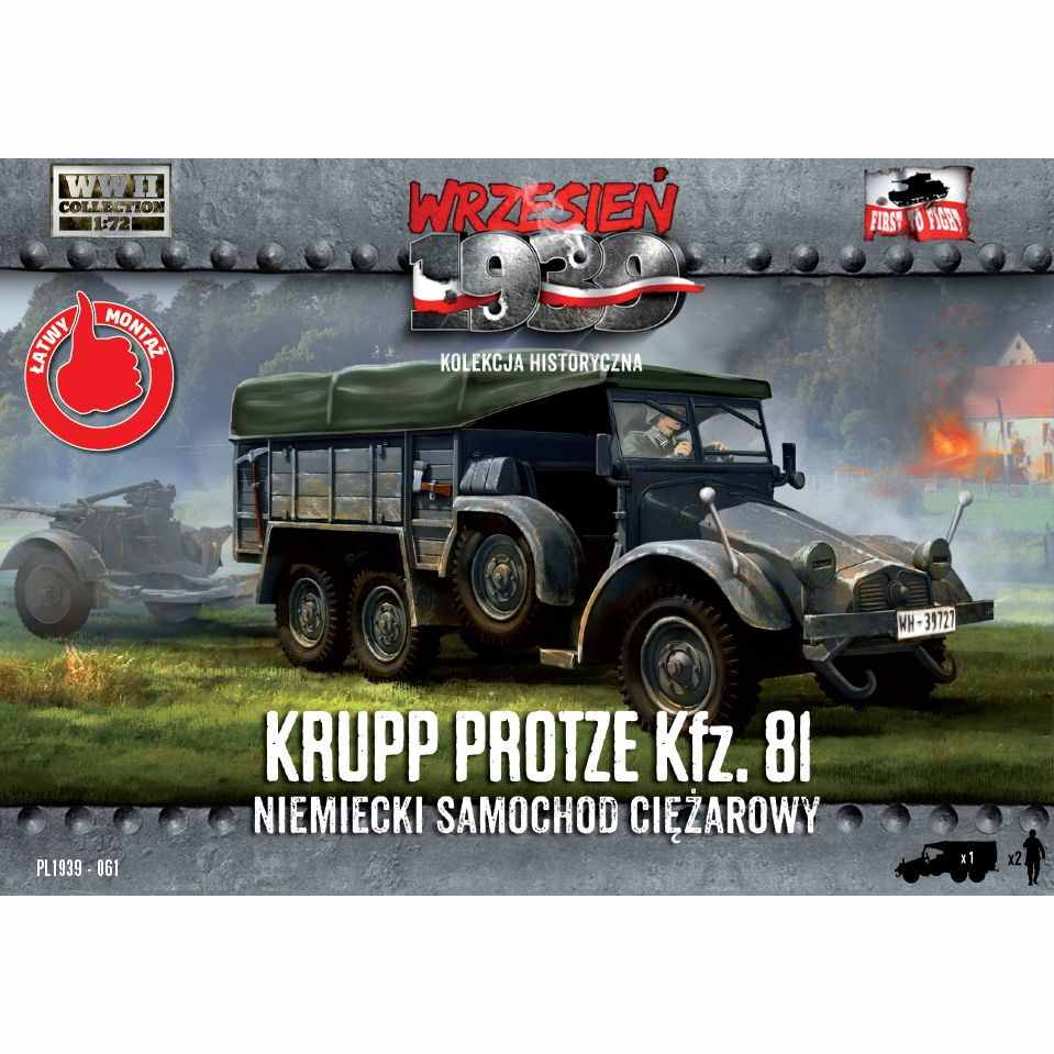 72061 WWII 独 クルップ プロッツェ Kfz.81 軽対空砲牽引車 | FTF