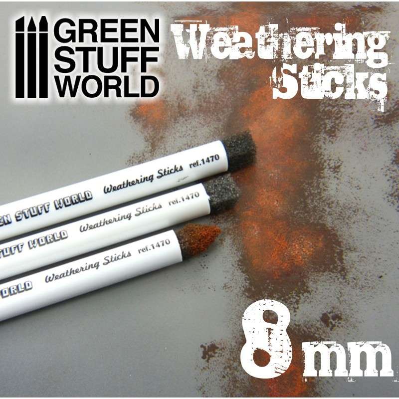 【再入荷】GSWD-9311 ウェザリングスポンジブラシ 8mm径3本セット|工具|ツール＆マテリアル