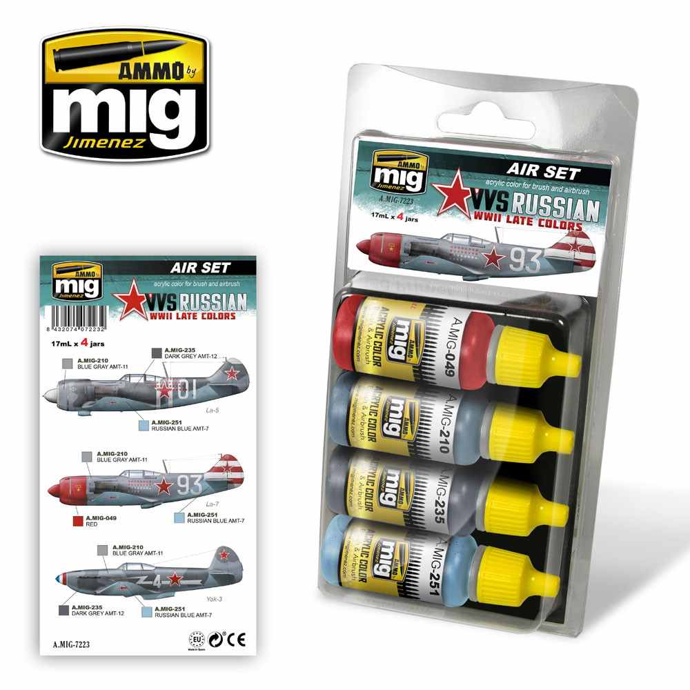 A.MIG-7223 ソビエト連邦空軍VVS後期塗装色セット | アモ AMMO of Mig