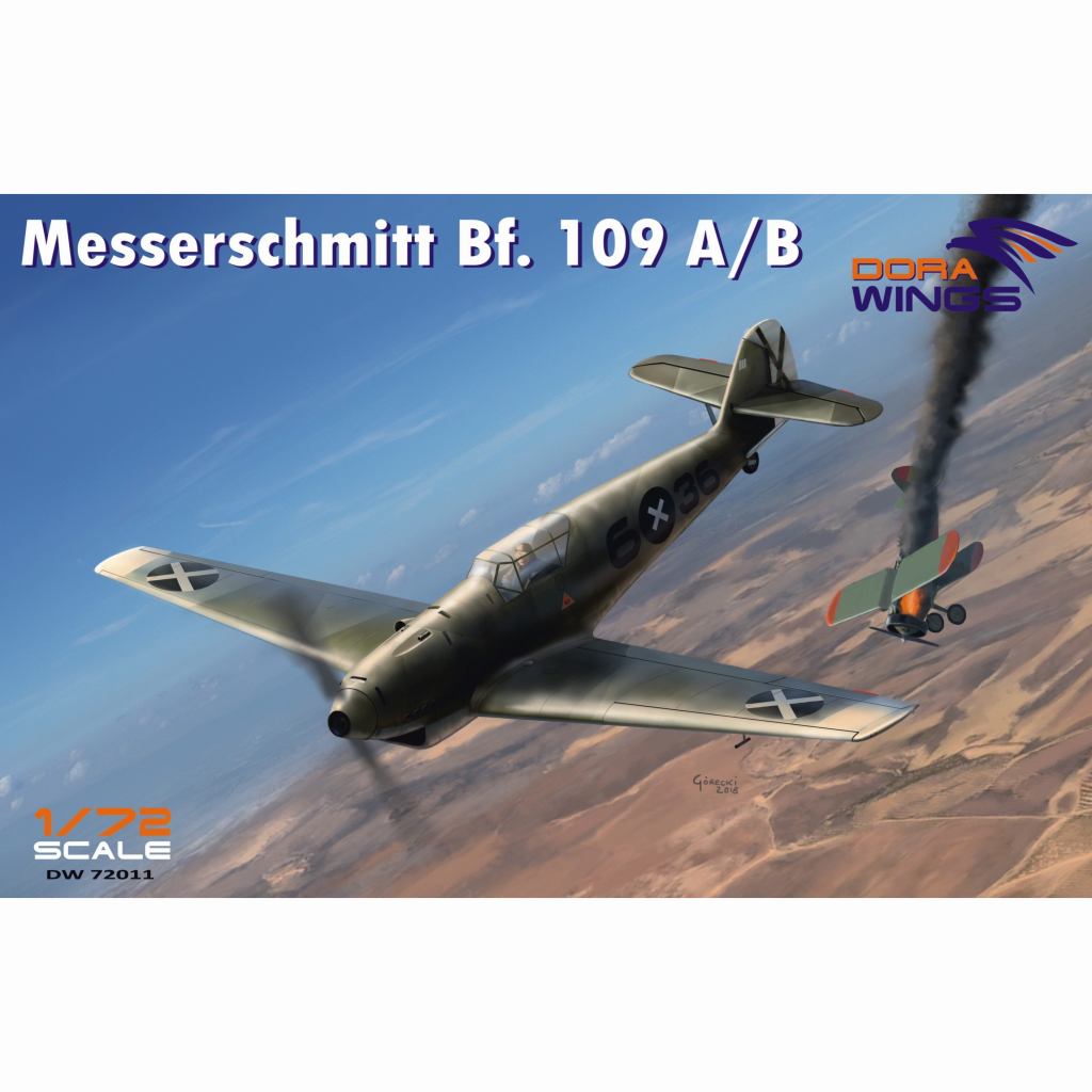 DW72011 メッサーシュミット Bf109A/B コンドル軍団|第二次大戦の飛行機モデル|飛行機