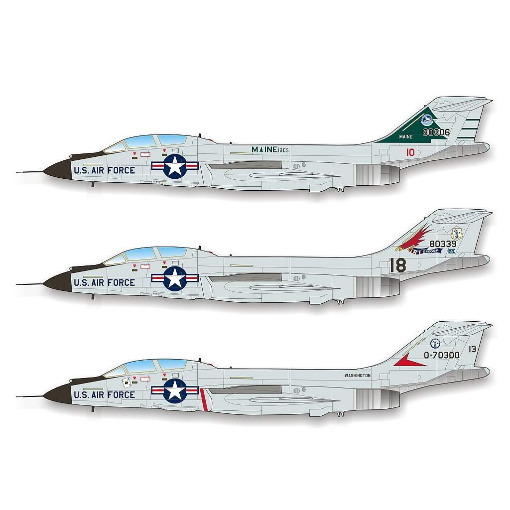 48010 F-101B ブードゥー アメリカ州空軍 パート1|飛行機用デカール|飛行機