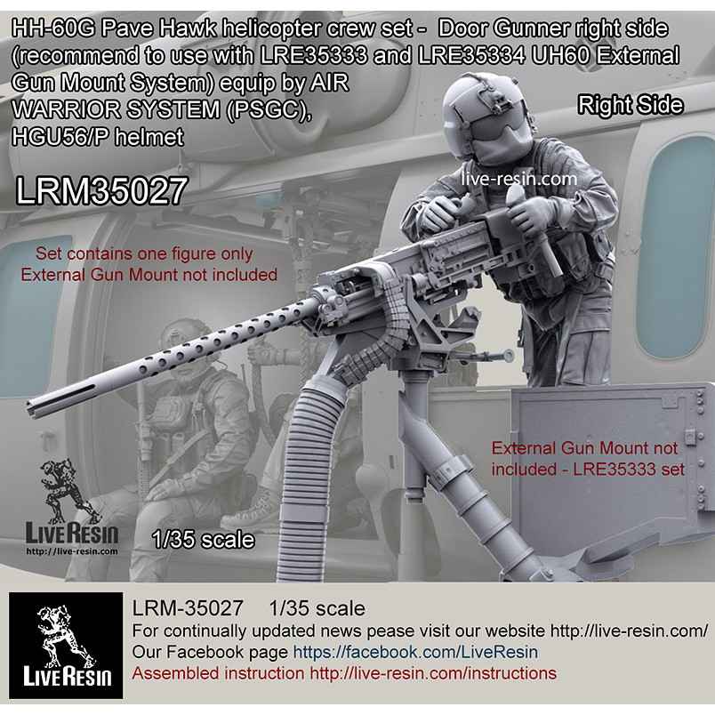 LRM-35027 現用アメリカ空軍 HH-60G ペイブホーク クルー 右舷ドアガンナー|大戦後のフィギュア|フィギュア