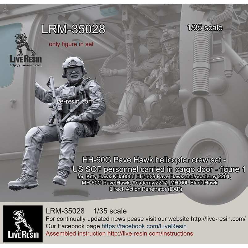 LRM-35028 現用アメリカ空軍 HH-60G ペイブホーク クルー アメリカ空軍特殊作戦コマンド(AFSOC)隊員1|大戦後のフィギュア|フィギュア