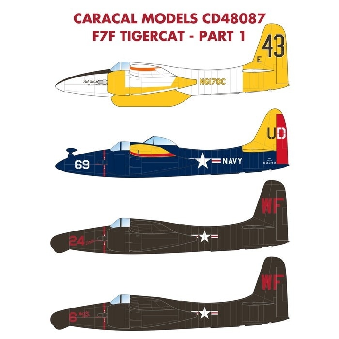 48087 グラマン F7F タイガーキャット Pt.1 | カラカルモデル Caracal