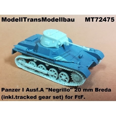 MT72475 I号戦車A型用履帯&車輪セット ブレダ機銃搭載型砲塔付き|第二次大戦のAFVモデル|AFV