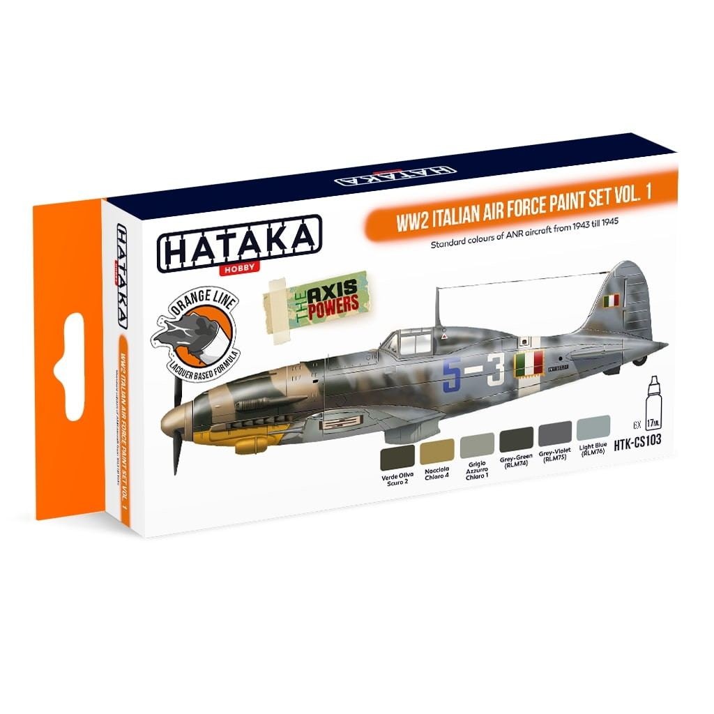 HTK-CS103 WWII イタリア空軍 Vol.1 ラッカーカラー6本セット