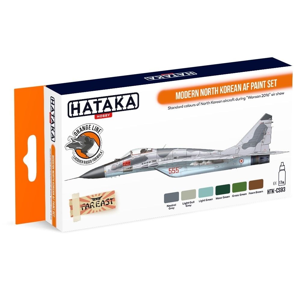 HTK-CS93 現用 北朝鮮空軍 ラッカーカラー6本セット | ハタカホビー