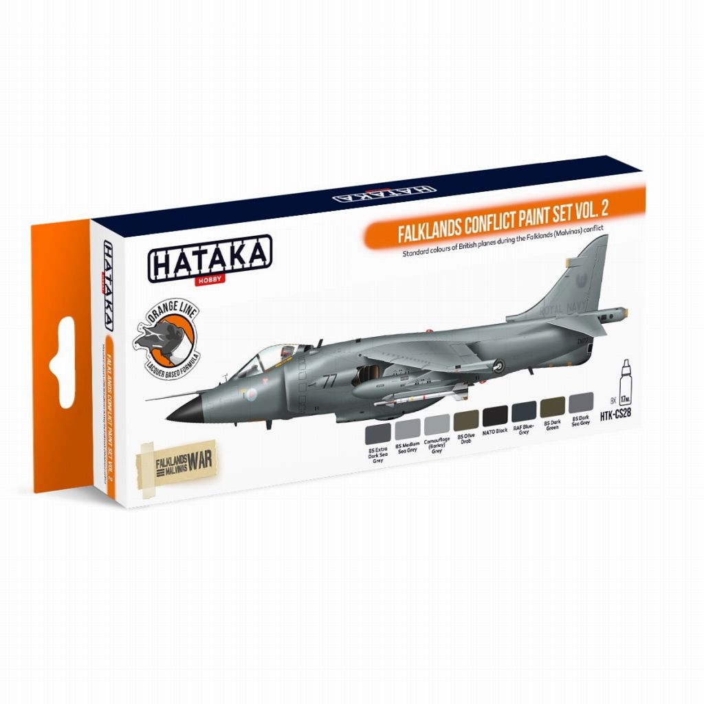 HTK-CS28 フォークランド紛争 Vol.2 イギリス機 ラッカーカラー8本セット|塗料|ツール＆マテリアル