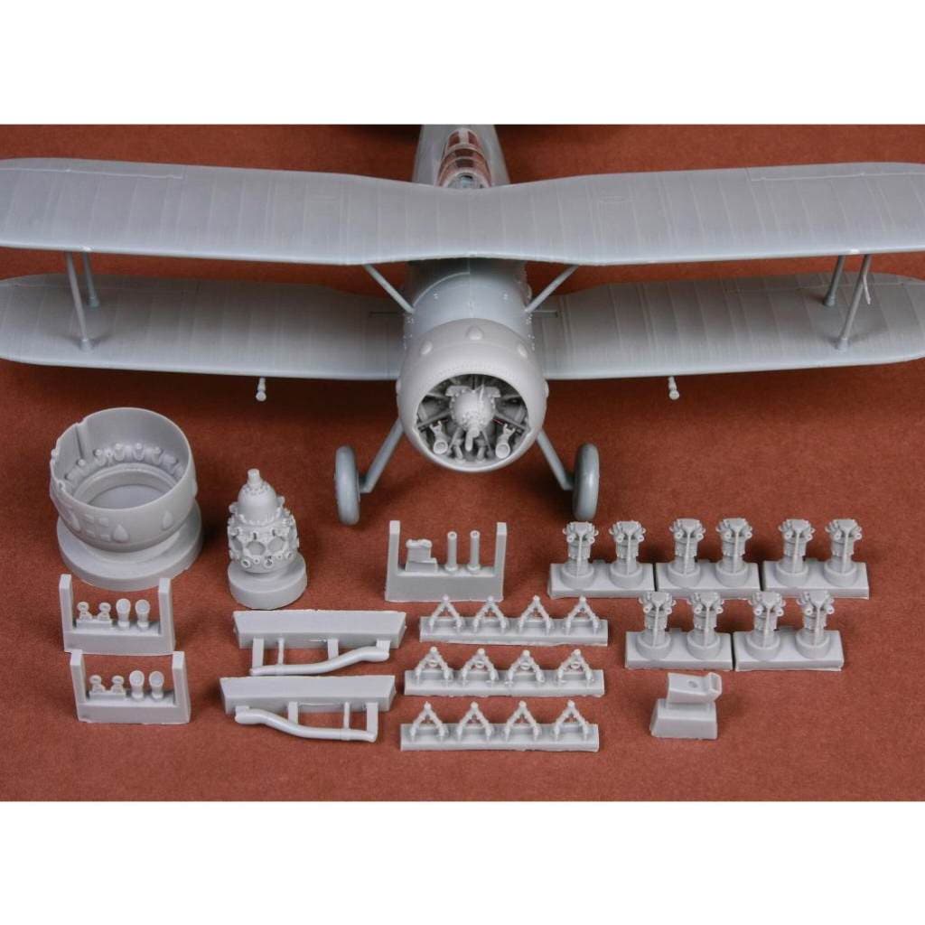 48057 グロスター グラジエーター エンジン&カウリング|飛行機用パーツ|飛行機