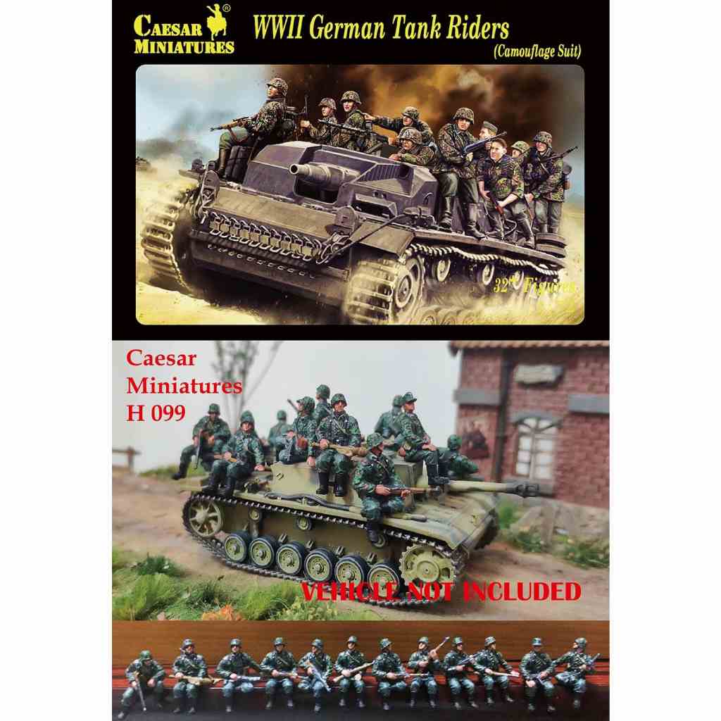 099 WWII 独 戦車搭乗兵 迷彩服 | シーザーミニチュアズ Caesar