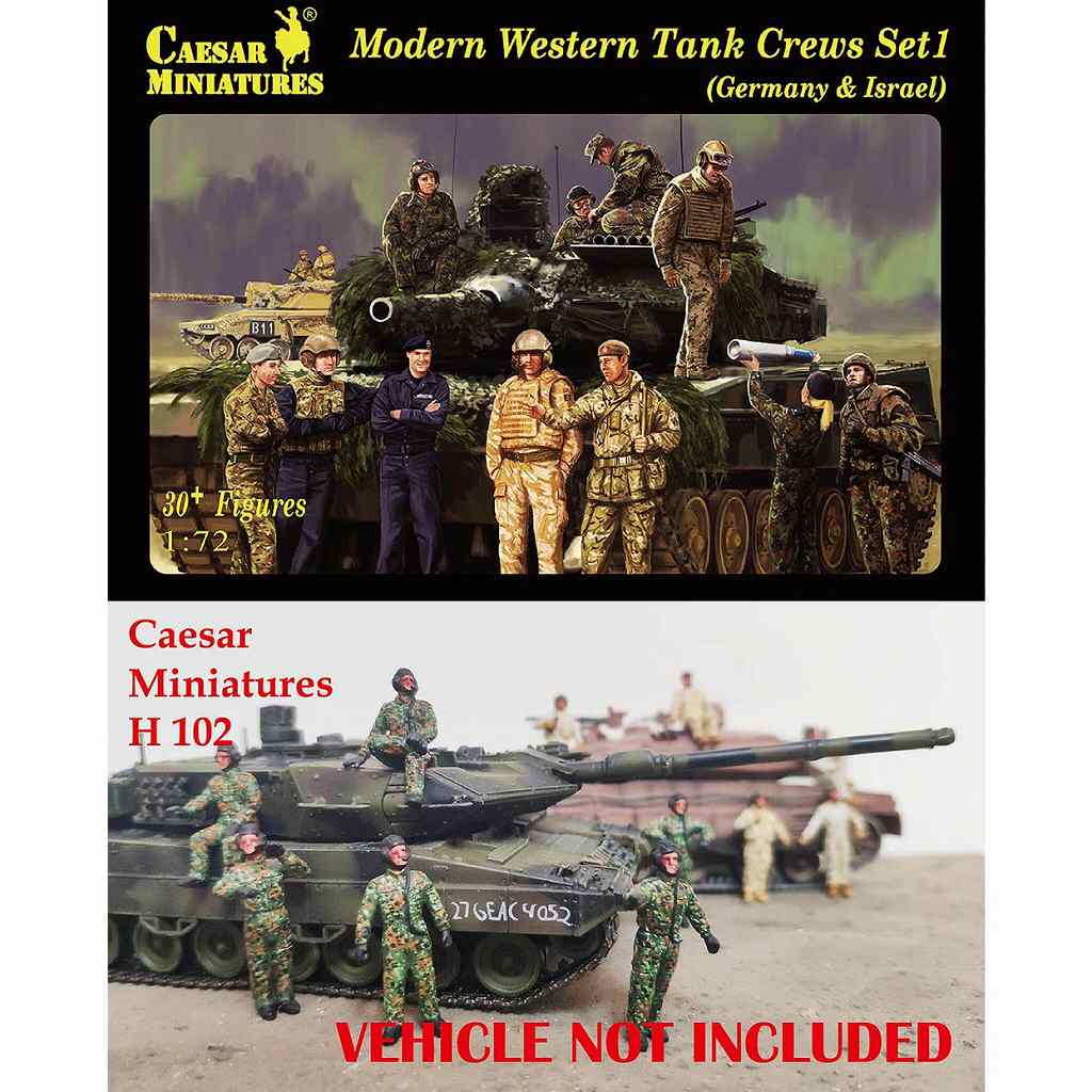 1/72 イスラエル軍キットセット 102 現用 西側戦車兵 Set1(ドイツ&イスラエル) | シーザーミニチュアズ