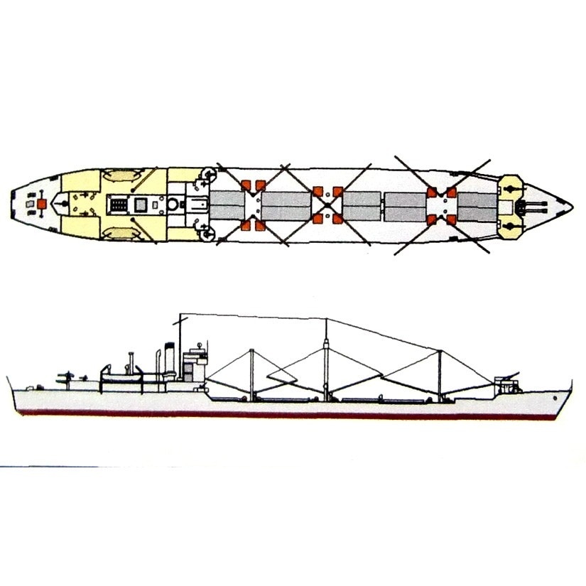 SS-If-003N 第三次戦時標準船 3AT型 未成貨物船 和陽丸|第二次大戦の艦船モデル|艦船