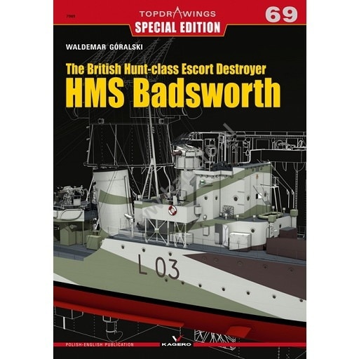 TOPDRAWINGS 7069 英国海軍 ハント級駆逐艦 バッズワース|洋書|書籍＆DVD