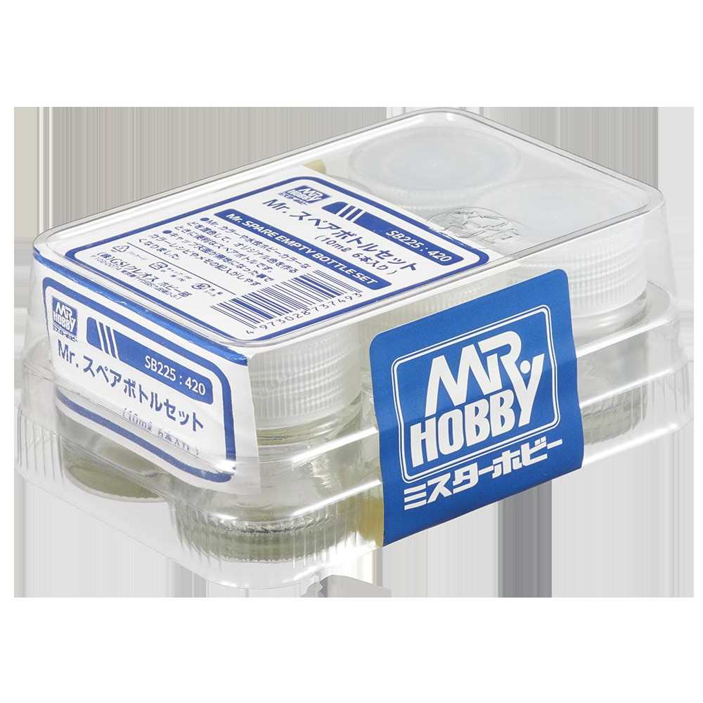 SB225 Mr.スペアボトルセット(容量10ml 6本入り)|接着／造形／塗装用品|ツール＆マテリアル