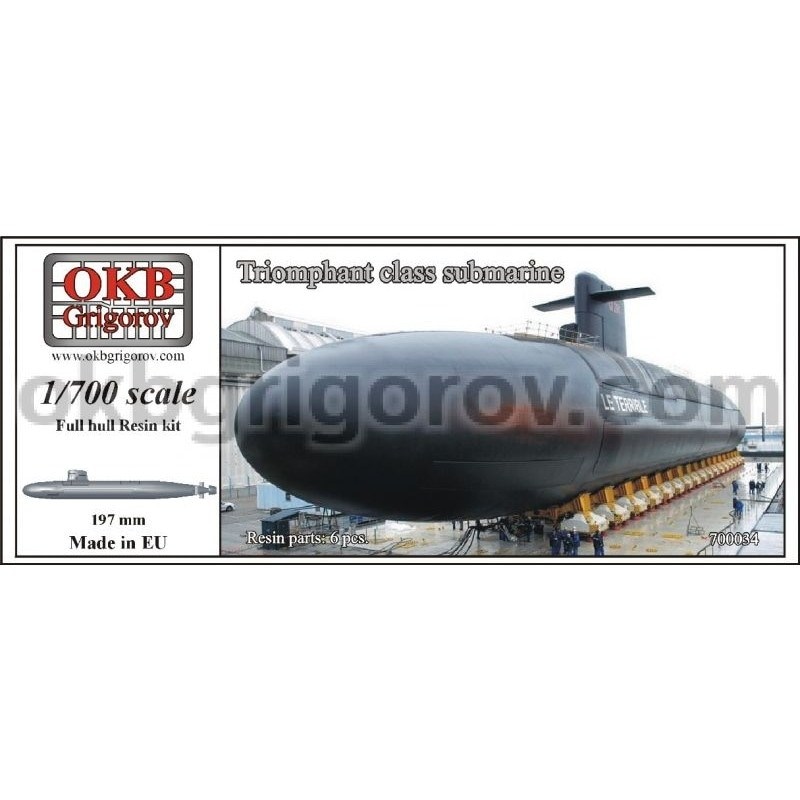 700034 ル・トリオンファン級原子力潜水艦 Le Triomphant|大戦後の艦船モデル|艦船