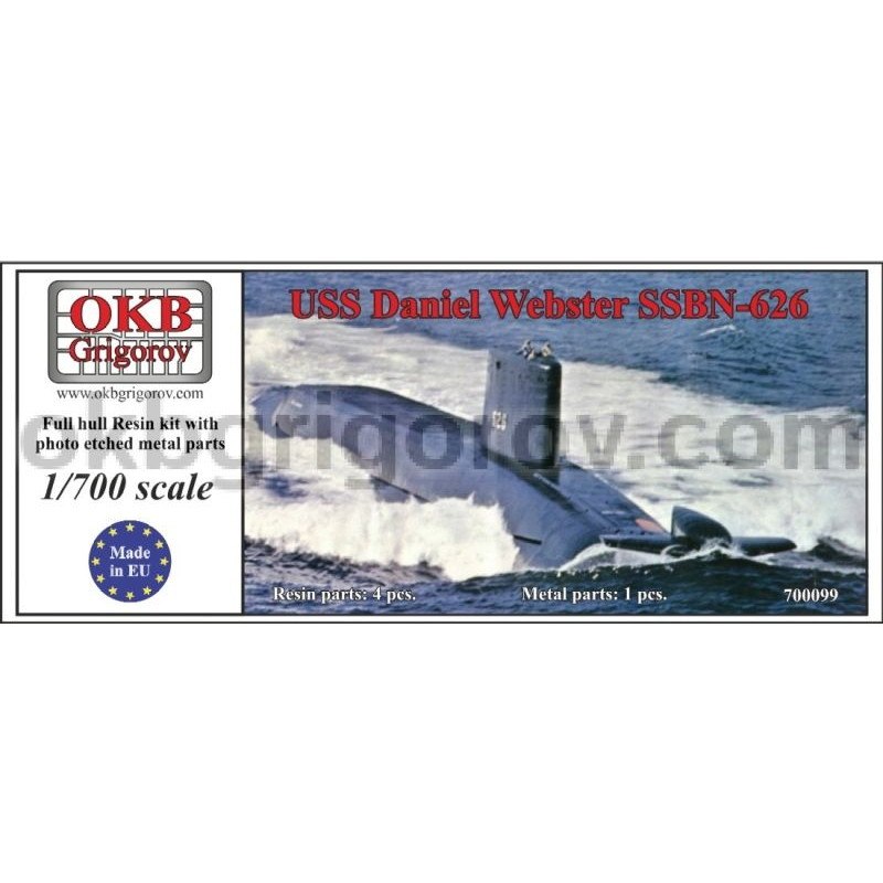 700099 ラファイエット級原子力潜水艦 SSBN-626 ダニエル・ウェブスター Daniel Webster|大戦後の艦船モデル|艦船