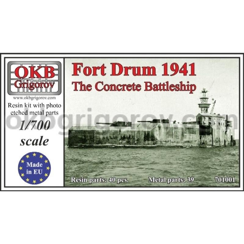 701001 コンクリート戦艦 フォートドラム Fort Drum 1941 OKBグリゴロフ OKB Grigorov フィギュア
