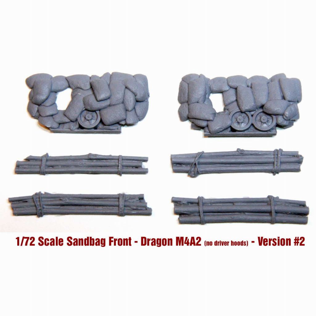 72SH13 土嚢前部/丸太 M4A2シャーマンV2(ドライバーフード無し)|AFV用パーツ|AFV