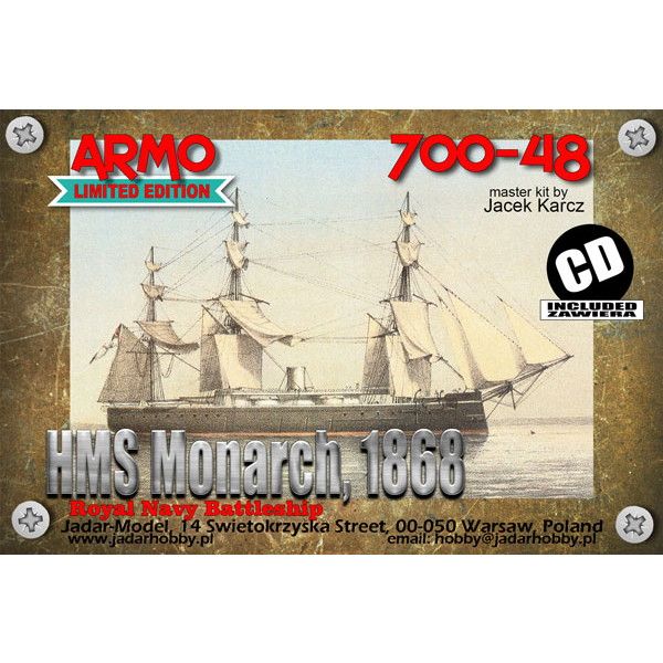 700-48 英海軍 装甲艦 モナーク Monarch 1868 | アルモ Armo