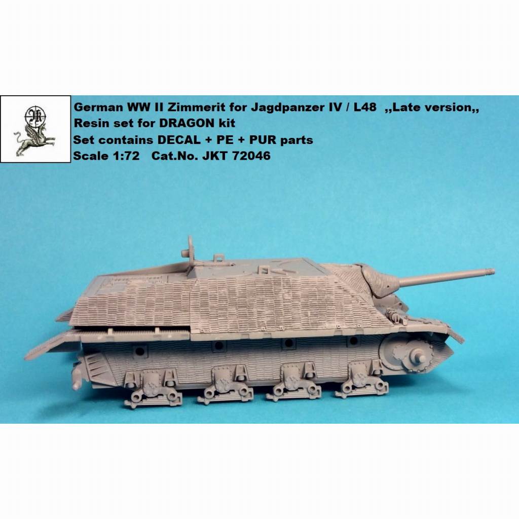 JKT72046 IV号駆逐戦車 L/48 後期型用ツィメリットコーティング|AFV用パーツ|AFV
