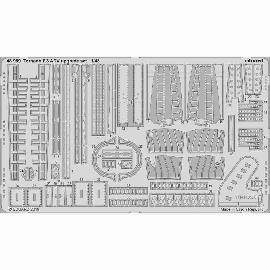 48989 トーネード F.3 ADV アップグレードエッチングパーツ(エデュアルド/レベル用)|飛行機用パーツ|飛行機