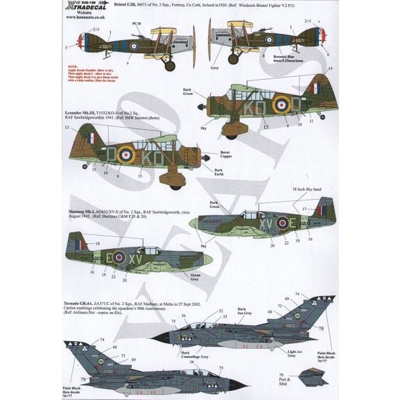X48109 RFC/RAF 2 �������ɥ��� 100��ǯ F.2B to �ȡ��͡��� GR.4A
