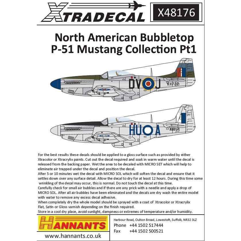 X48176 ノースアメリカン P-51 マスタング バブルトップ コレクション
