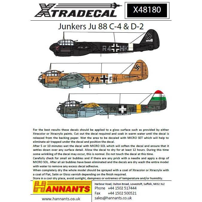 X48180 ��󥫡��� Ju88C-4/D-2