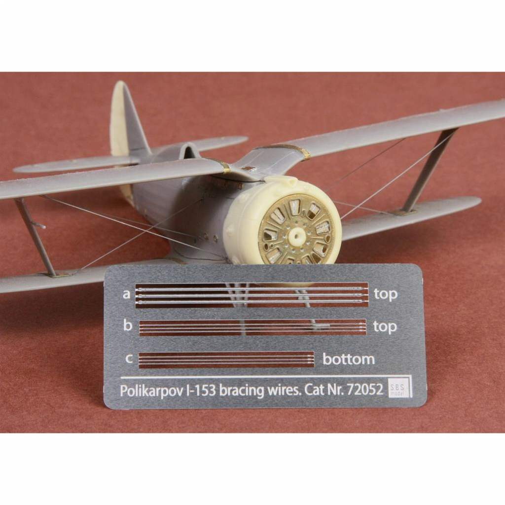 【再入荷】72052 ポリカルポフ I-153 チャイカ 張り線セット (ICM/レベル用)|飛行機用パーツ|飛行機