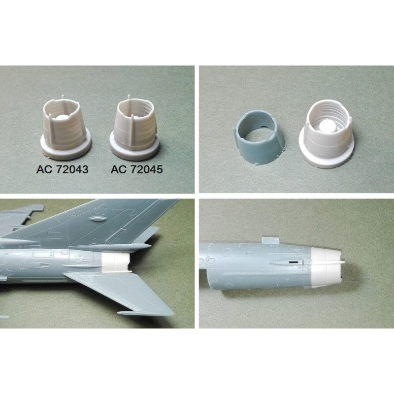 AC72043 ミグ MiG-21MF フィッシュベッド 排気ノズル 修正セット|飛行機用パーツ|飛行機