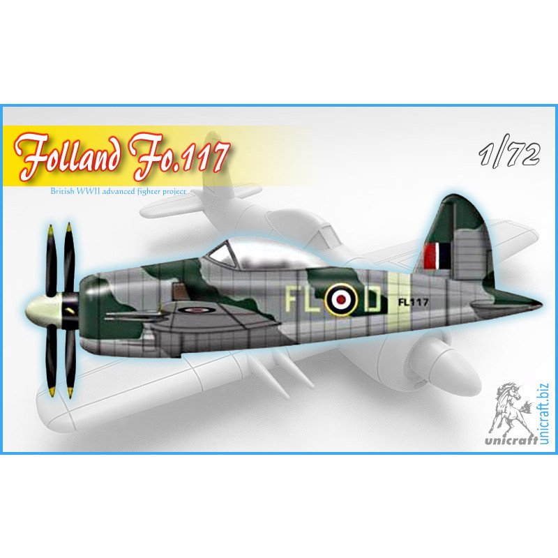 UN72124 フォーランド Fo.117 | ユニクラフト | 飛行機,第二次大戦の