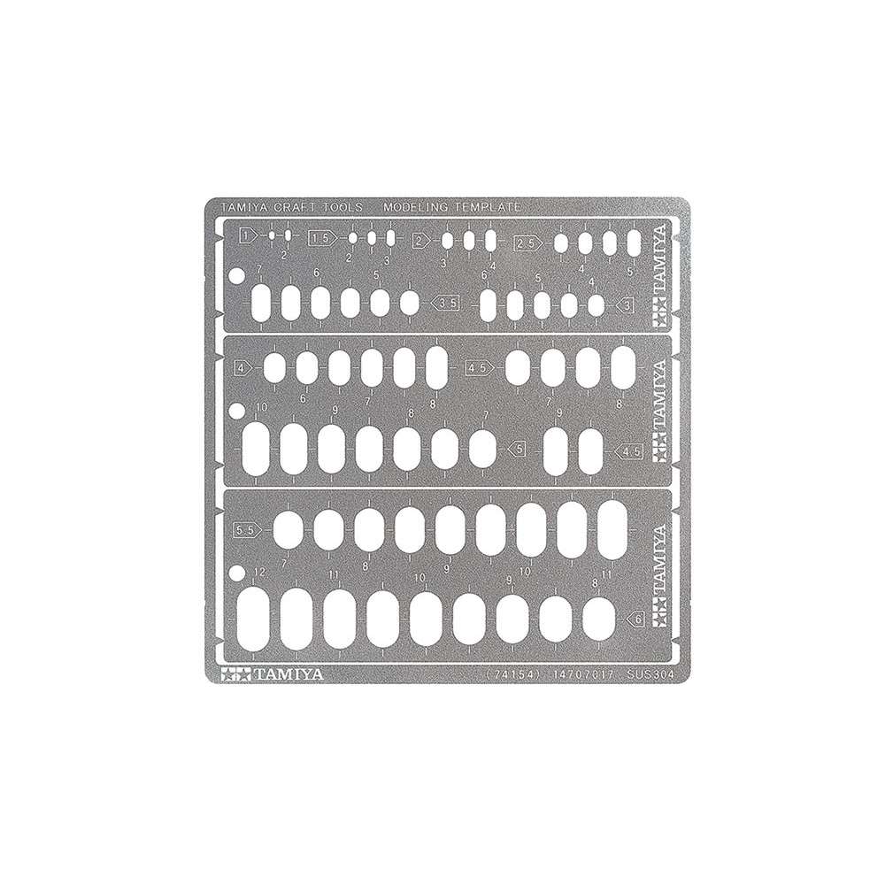 74154 モデリングテンプレート (長円 1-6mm)|工具|ツール＆マテリアル