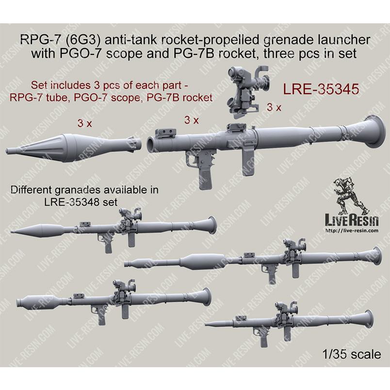 LRE-35345 RPG-7 (6G3) anti-tank rocket-propelled grenade launcher with ...