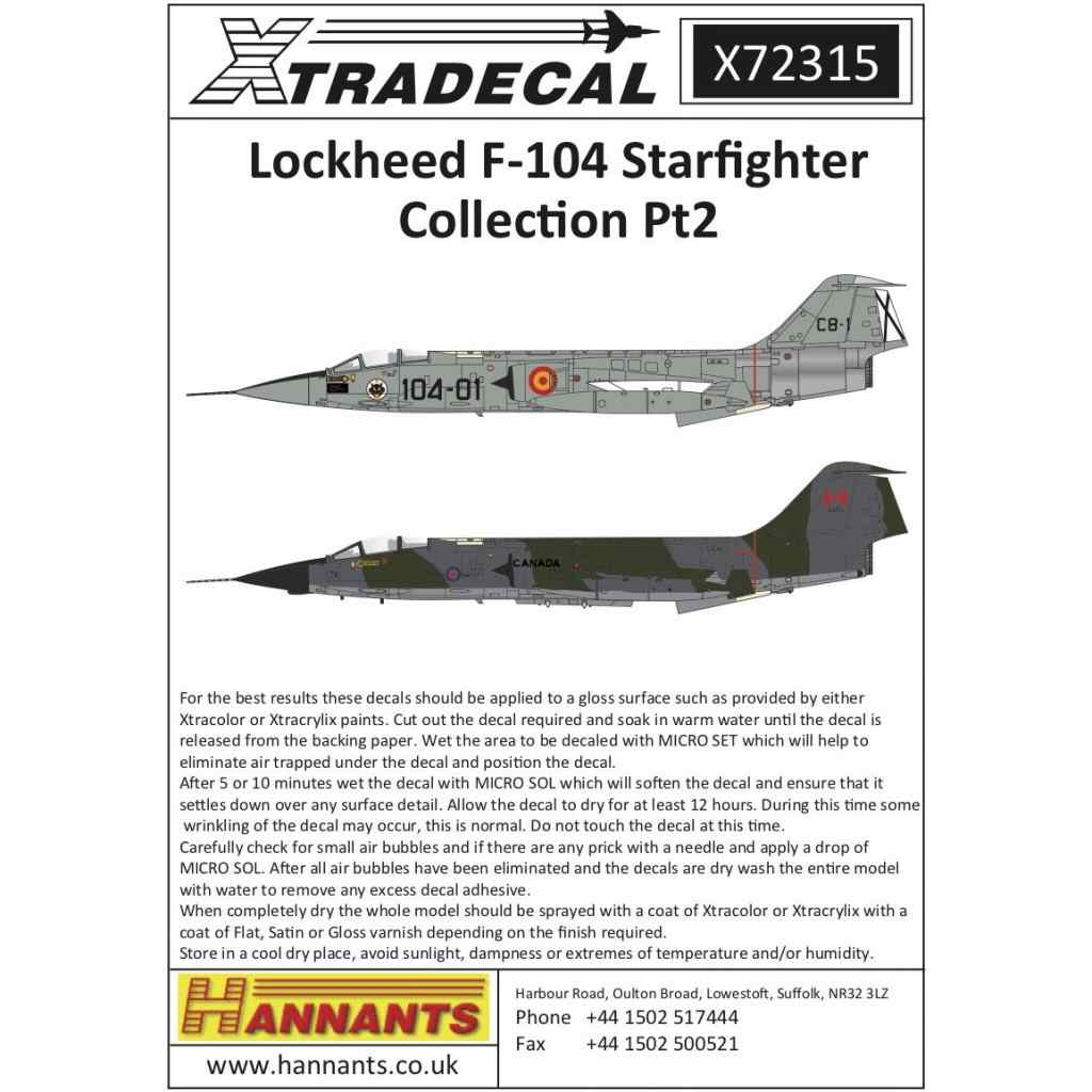 X72315 ロッキード F-104 スターファイター コレクション Pt.2