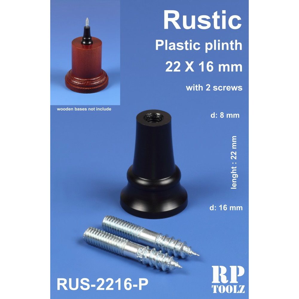RUS-2216P 円錐型 22mm×16mm プラスチック製飾り支柱 【小】|工具|ツール＆マテリアル