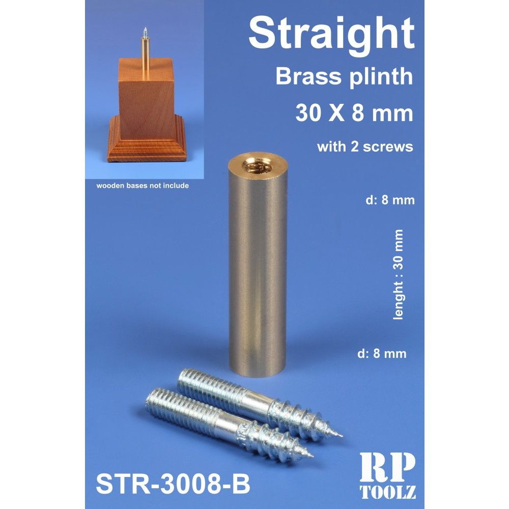 STR-3008B 円柱型 30mm×8mm 真鍮製飾り支柱|工具|ツール＆マテリアル